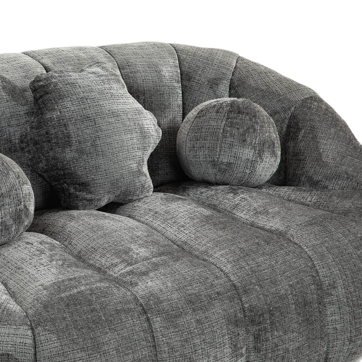 High Density Foam Chenille Bean Bag Lounge Chair - Sleep Galleria