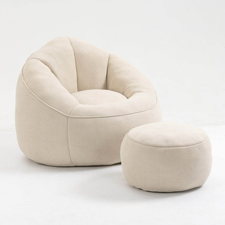 Microfiber Foam Filled Bedding Bean Bag Chair - Calmora - Sleep Galleria