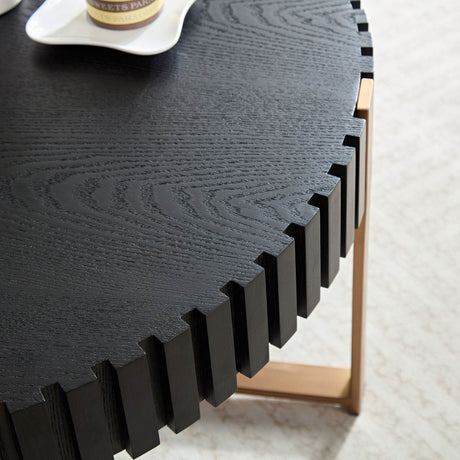 Modern Round 31.5-Inch MDF Wood Pedestal Table - Sleep Galleria