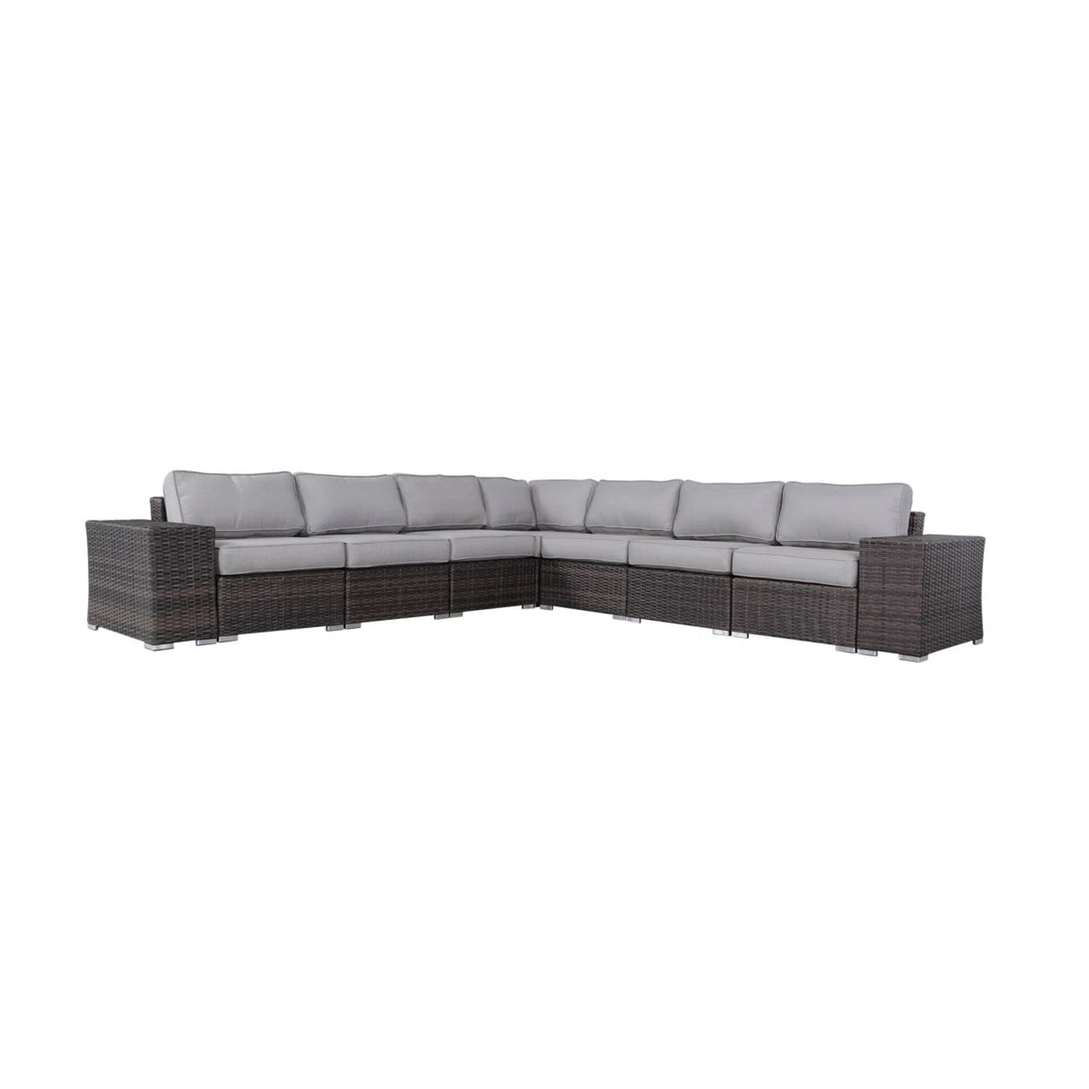 Fully Assembled Weather-Resistant Outdoor Wicker Patio Sofa