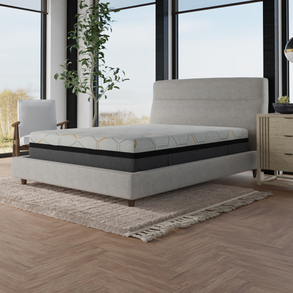 Medium 14-Inch Copper Gel Hybrid Edge Support Full Mattress