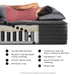 Beautyrest Mattresses Simmons Beautyrest Black® Hybrid CX-Class 13.5" Tight Top Medium Mattress