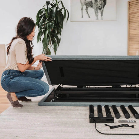 Adjustable Bed Base With Head And Foot Wireless Remote - Sleep Galleria