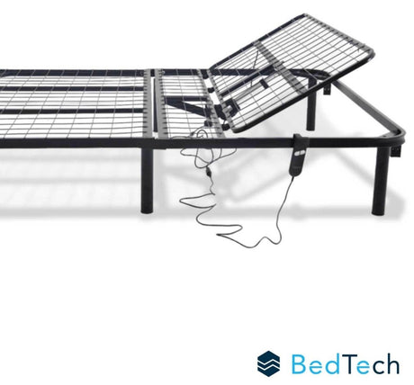 Adjustable Steel King Bed Base With Head Position Control - Sleep Galleria