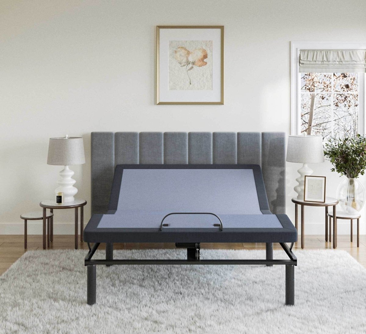 Adjustable Steel King Bed Base With Massage and Bluetooth - Sleep Galleria