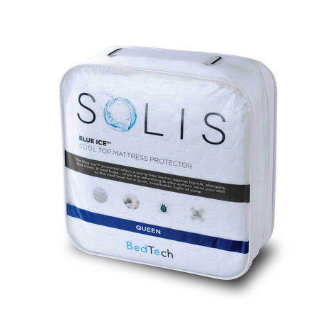 Blue Ice Cooling Waterproof Split Top King Mattress Protector - Sleep Galleria