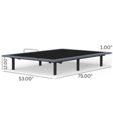 Full Adjustable Bed Base With Dual 3-Level Massage - Sleep Galleria
