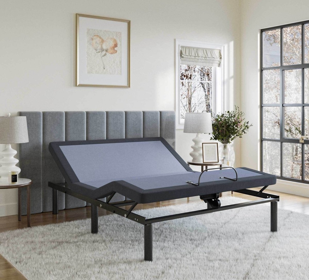 King Steel Adjustable Bed Base With Bluetooth Massage - Sleep Galleria