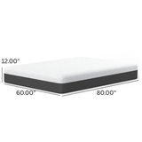 Soft 12-Inch Cooling Memory Foam Plush Mattress - Sleep Galleria