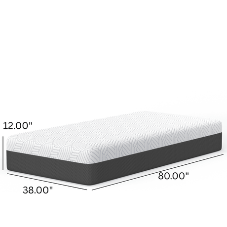 Soft 12-Inch Cooling Memory Foam Plush Mattress - Sleep Galleria