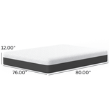 Soft 12-Inch Phase Change Cooling Memory Foam Mattress - Sleep Galleria