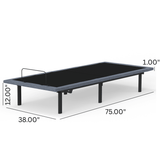 Twin Adjustable Bed Base With Dual 3 - Level Massage - BedTech - Sleep Galleria