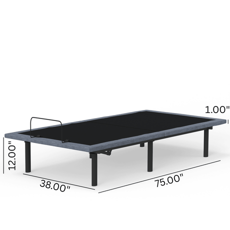 Twin Adjustable Steel Bed Base With Head Foot Remote - Sleep Galleria