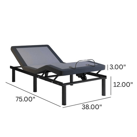 Twin Steel Adjustable Bed Base With Programmable Memory - Sleep Galleria