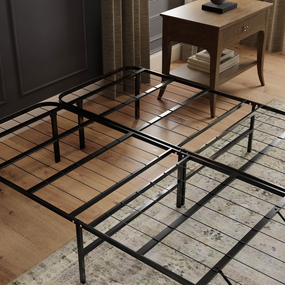 Twin XL Steel Platform Bed Foundation Frame - Sleep Galleria
