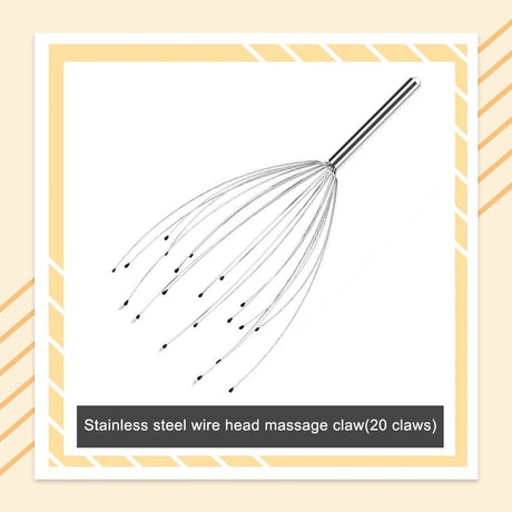 Stainless Steel Manual Head Massage Claw Tool - BGVfive - Sleep Galleria