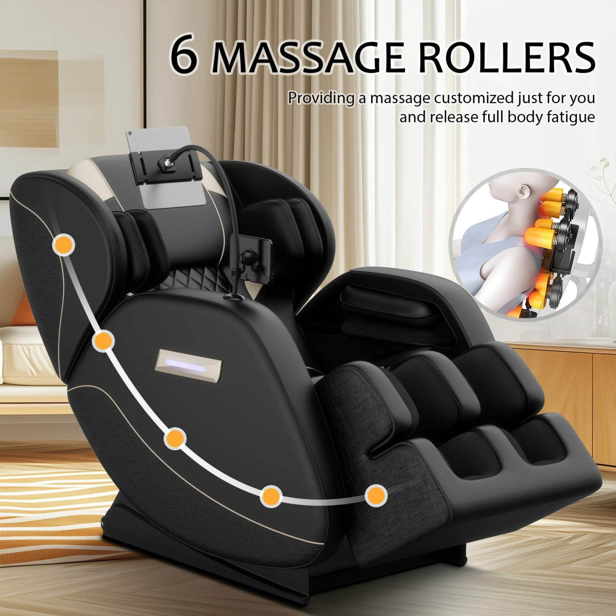 Zero Gravity Full Body Heated Airbag Massage Chair - BILITOK - Sleep Galleria