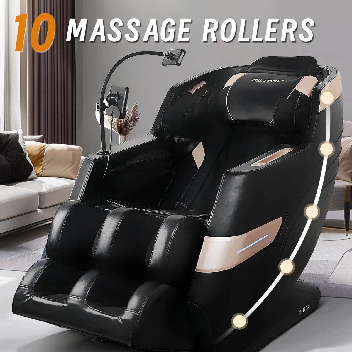 Zero Gravity Full Body Heated Airbag Massage Chair - BILITOK - Sleep Galleria