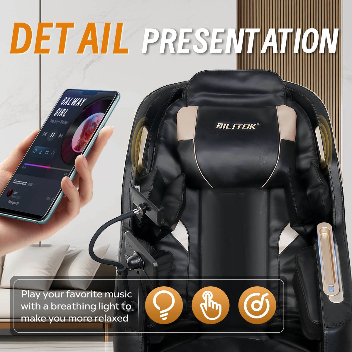 Zero Gravity Full Body Heated Airbag Massage Chair - BILITOK - Sleep Galleria