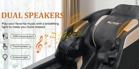 Zero Gravity Full Body Heated Airbag Massage Chair - BILITOK - Sleep Galleria