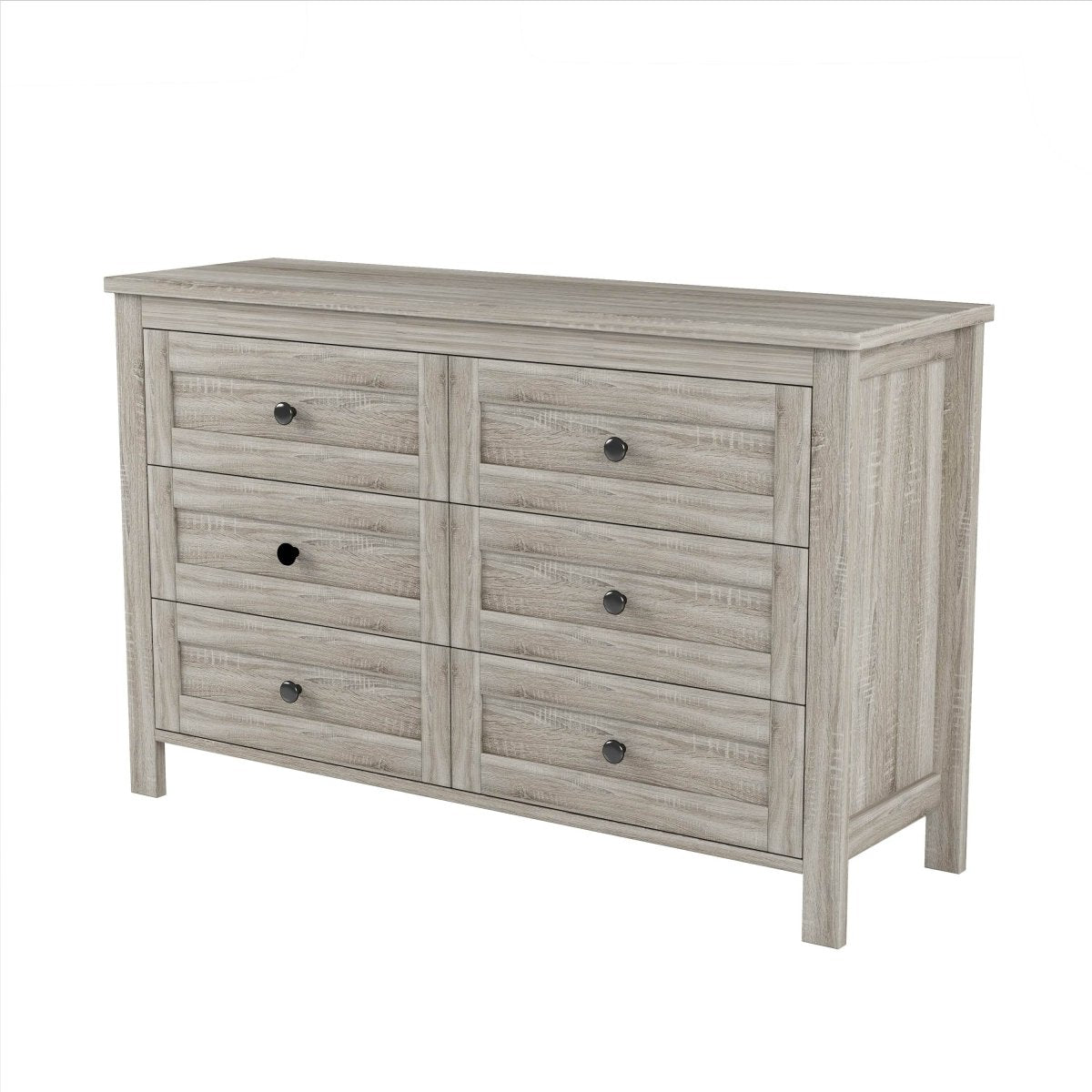 3-Piece Antique Gray Farmhouse Platform Bed Set - Sleep Galleria