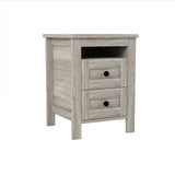 3-Piece Antique Gray Farmhouse Platform Bed Set - Sleep Galleria