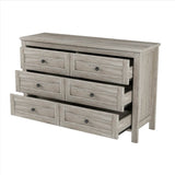 3-Piece Antique Gray Farmhouse Platform Bed Set - Sleep Galleria