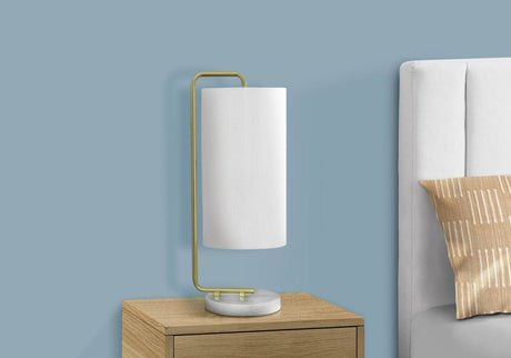 Contemporary 20-Inch Linen Shade Table Lamp - Sleep Galleria