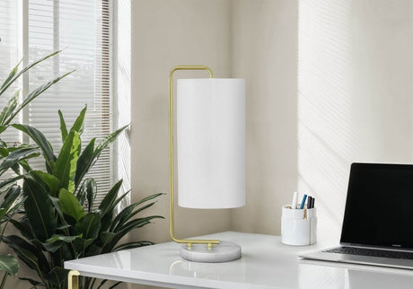 Contemporary 20-Inch Linen Shade Table Lamp - Sleep Galleria