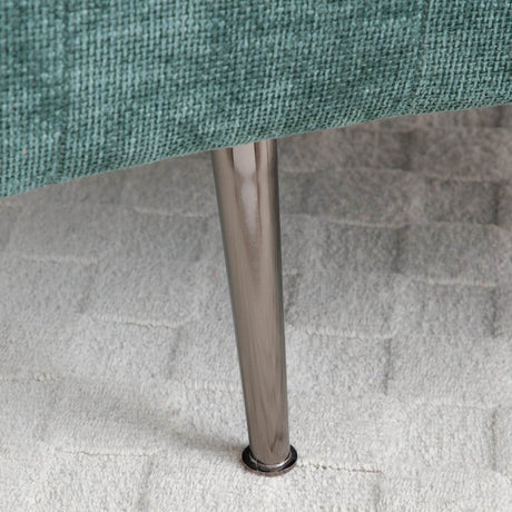 Extra Large Chenille Barrel Chair With Ottoman - Sleep Galleria
