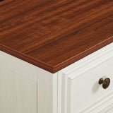 Farmhouse Antique White 7-Drawer Engineered Wood Dresser - Sleep Galleria