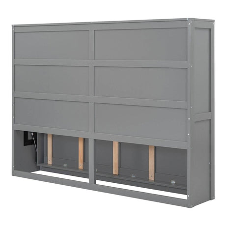 Full Size Gray Plywood Multi-Function Murphy Bed - Sleep Galleria