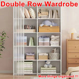 Minimalist Modern 6 - Layer Fabric Wardrobe Organizer Cabinet - Blissora - Sleep Galleria