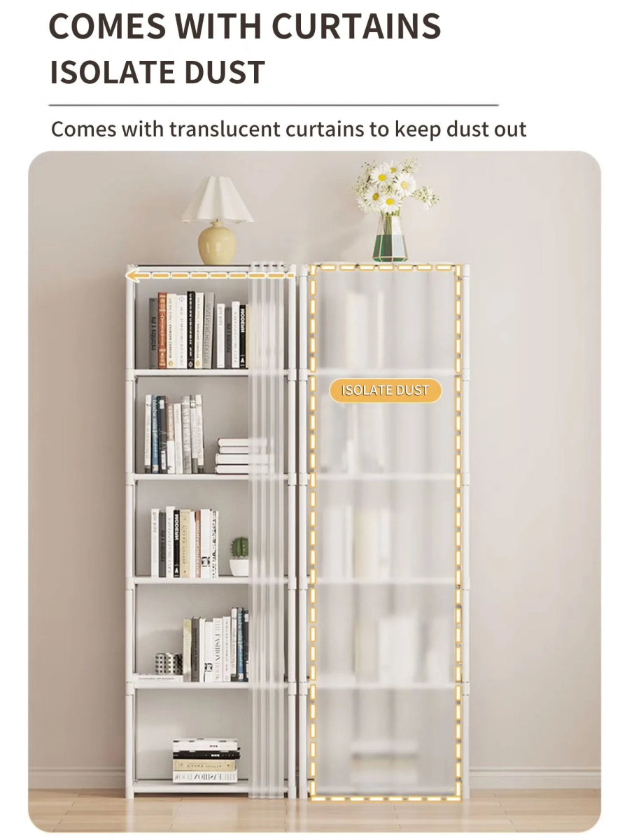 Minimalist Modern 6 - Layer Fabric Wardrobe Organizer Cabinet - Blissora - Sleep Galleria
