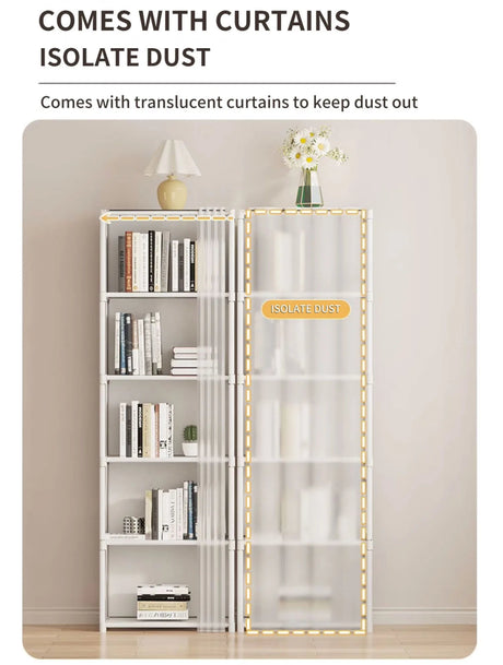 Minimalist Modern 6 - Layer Fabric Wardrobe Organizer Cabinet - Blissora - Sleep Galleria