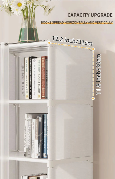 Minimalist Modern 6 - Layer Fabric Wardrobe Organizer Cabinet - Blissora - Sleep Galleria