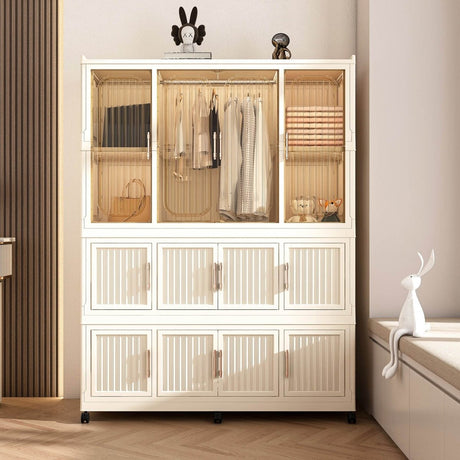 Portable Wardrobe Closet Organizer With Magnetic Doors - Blissora - Sleep Galleria