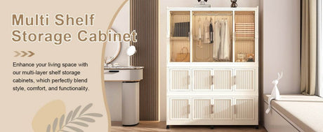 Portable Wardrobe Closet Organizer With Magnetic Doors - Blissora - Sleep Galleria