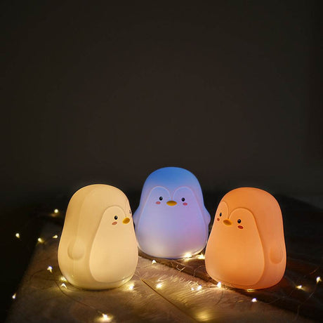 Silicone Portable Penguin Rechargeable Nightlight Lamp - Blissora - Sleep Galleria