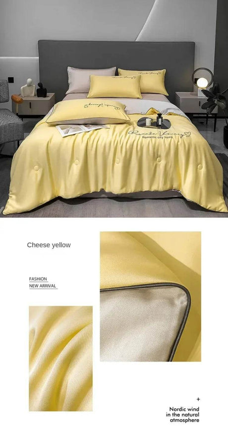 Silky Soft Cooling Summer Quilt Patchwork Blanket - Blissora - Sleep Galleria