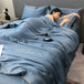 Silky Soft Cooling Summer Quilt Patchwork Blanket - Blissora - Sleep Galleria
