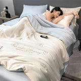 Silky Soft Cooling Summer Quilt Patchwork Blanket - Blissora - Sleep Galleria