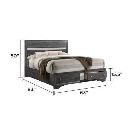 Traditional 5 - Piece Gray Wood Bedroom Storage Set - Blissora - Sleep Galleria