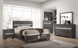 Traditional 5-Piece Gray Wood Bedroom Storage Set - Sleep Galleria