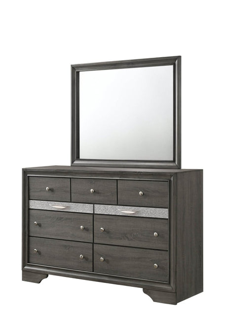 Traditional 5 - Piece Gray Wood Bedroom Storage Set - Blissora - Sleep Galleria