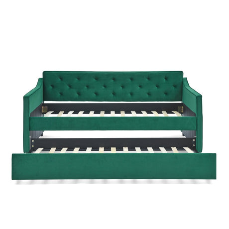 Twin Upholstered Velvet Daybed With Trundle - Blissora - Sleep Galleria