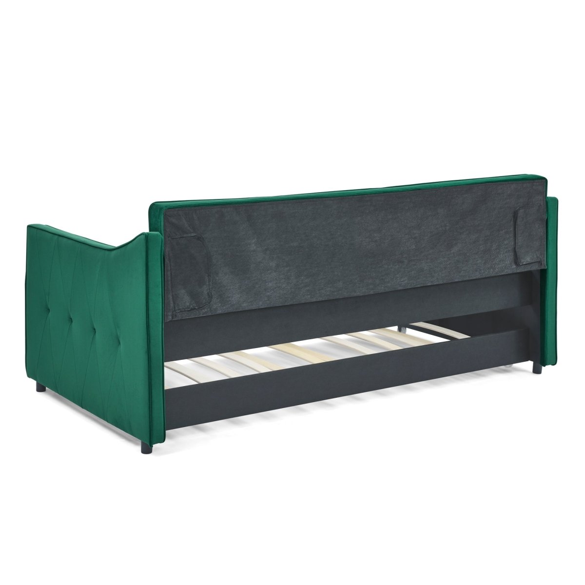 Twin Upholstered Velvet Daybed With Trundle - Blissora - Sleep Galleria