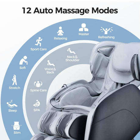 3D Shiatsu Recline Massage Zero Gravity Chair - BossCare - Sleep Galleria