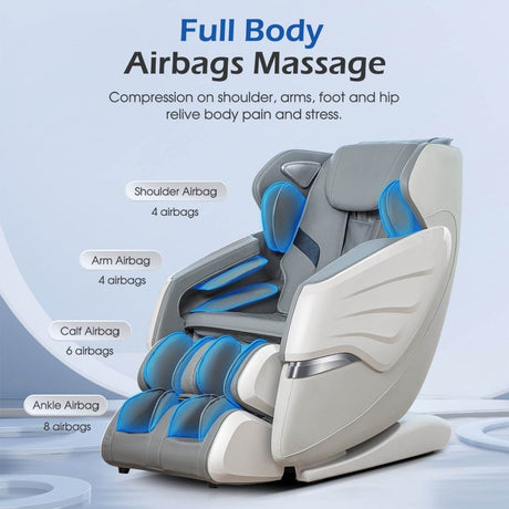 Massage Chairs with AI Voice SL Track Zero Gravity - BossCare - Sleep Galleria