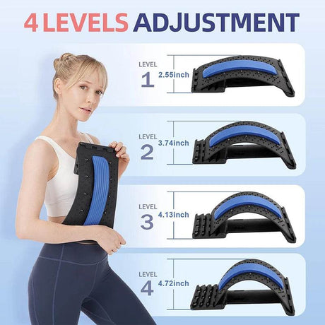 Magnetic Therapy Adjustable Back Stretcher Pain Relief - BXA - Sleep Galleria